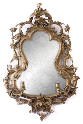 Lot 666 - AN IMPRESSIVE LARGE GEORGE III ROCOCO...