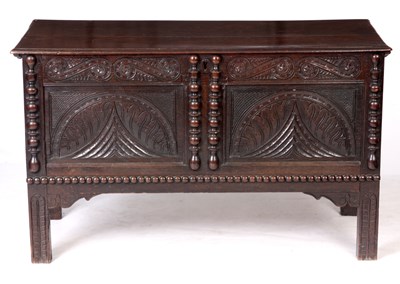 Lot 679 - A LATE 17TH CENTURY GLOUCESTERSHIRE OAK COFFER...