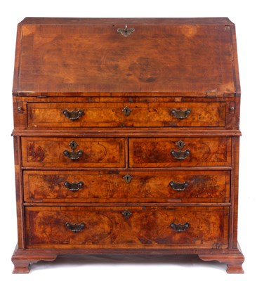 Lot 688 - A WILLIAM AND MARY FIGURED WALNUT GEOMETRIC...