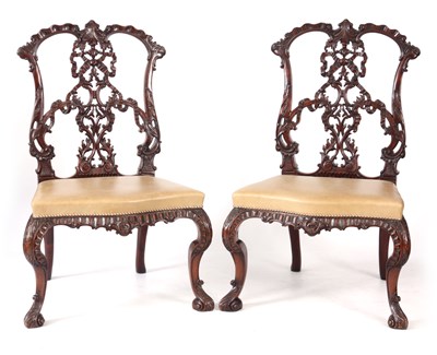 Lot 718 - AN IMPRESSIVE PAIR OF 20TH CENTURY MAHOGANY...