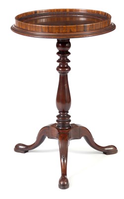 Lot 729 - A George III WALNUT OCCASIONAL TABLE OF...