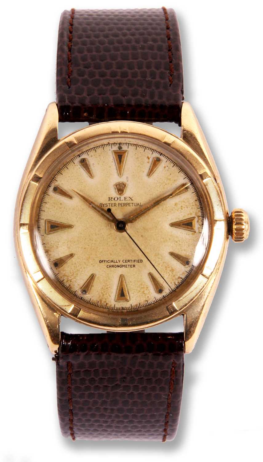 Lot 172 - 18ct Gold cased vintage Rolex Oyster Perpetual...