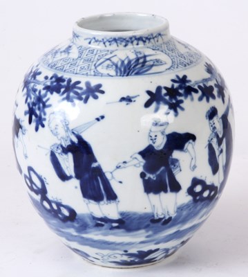 Lot 73 - A LATE 17TH/ EARLY 18TH CENTURY CHINESE BLUE...