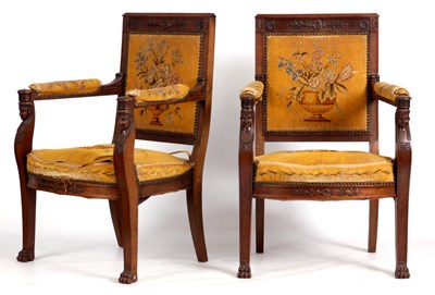 Lot 784 - A STYLISH PAIR OF EARLY 19TH CENTURY FRENCH...