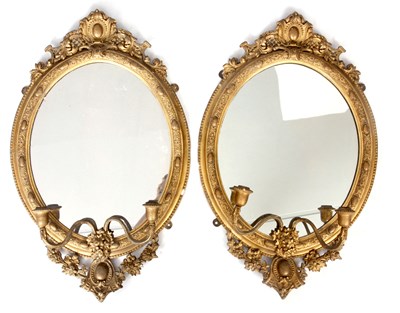 Lot 797 - A PAIR OF 19TH CENTURY FRENCH GRINENDOLE OVAL...