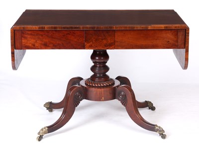 Lot 802 - A REGENCY ROSEWOOD SCOTTISH ROSEWOOD...