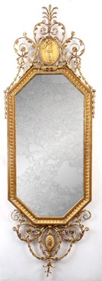 Lot 809 - A 19TH CENTURY ADAM STYLE FRENCH GILT GESSO...