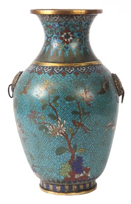 Lot 92 - A MID 18th CENTURY CHINESE CLOISONNE VASE of...