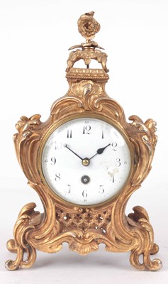 Lot 114 - A LATE 19th CENTURY FRENCH ORMOLU MANTLE CLOCK...