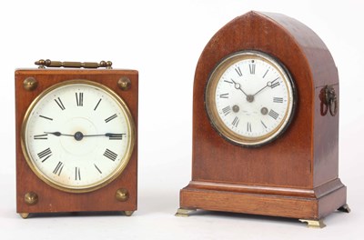 Lot 115 - TWO EARLY 20th CENTURY FRENCH MANTLE CLOCKS...