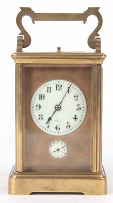 Lot 160 - AN EARLY 20th CENTURY FRENCH BRASS CASED...