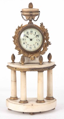 Lot 161 - A LATE 19th CENTURY WHITE MARBLE AND ORMOLU...