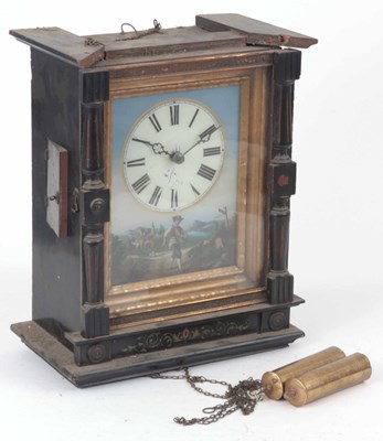 Lot 195 - A LATE 19th CENTURY BLACK FOREST WEIGHT DRIVEN...