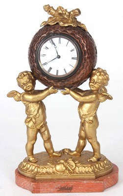 Lot 214 - AN EARLY 20th CENTURY FRENCH MANTLE CLOCK...