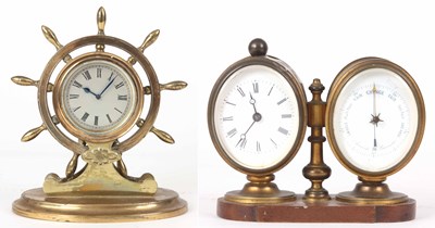 Lot 222 - A COLLECTION OF TWO 19th CENTURY DESK CLOCKS...