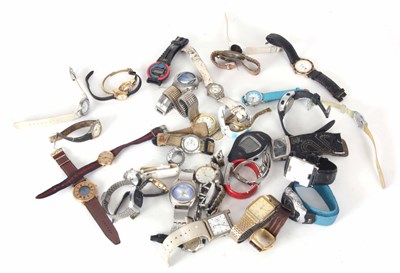 Lot 23 - A LARGE SELECTION OF WRISTWATCHES