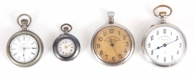 Lot 25 - A SELECTION OF FOUR POCKET WATCHES