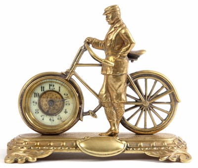 Lot 267 - A LATE 19th CENTURY ENGLISH NOVELTY DESK CLOCK...