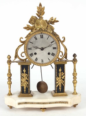 Lot 289 - AN EARLY 19th CENTURY FRENCH MANTLE CLOCK the...