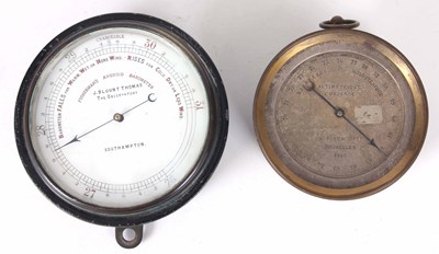 Lot 306 - TWO ANEROID BAROMETERS