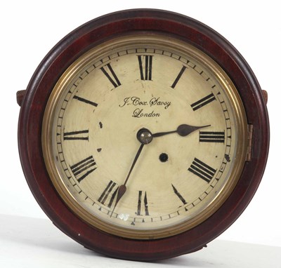 Lot 317 - AN ENGLISH 8" DIAL FUSEE WALL CLOCK with...