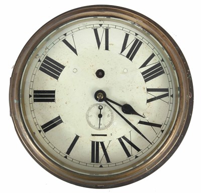 Lot 328 - AN EARLY 20th CENTURY BRASS CASED SHIPS CLOCK...