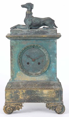 Lot 347 - AN EARLY 19th CENTURY FRENCH BRONZE CASED...