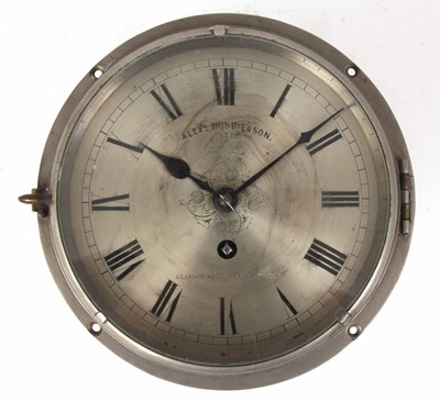 Lot 434 - A LATE 19th CENTURY SCOTTISH FUSEE SHIPS CLOCK...