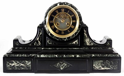 Lot 48 - A LARGE LATE 19th CENTURY BLACK SLATE AND...