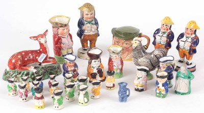 Lot 482 - A SELECTION OF MINIATURE AND OTHER TOBY JUGS...