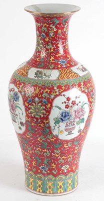 Lot 540 - A LARGE CHINESE PORCELAIN VASE with flowers...