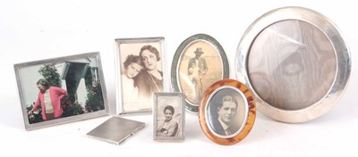 Lot 580 - A SELECTION OF SEVEN SILVER PHOTO FRAMES one...