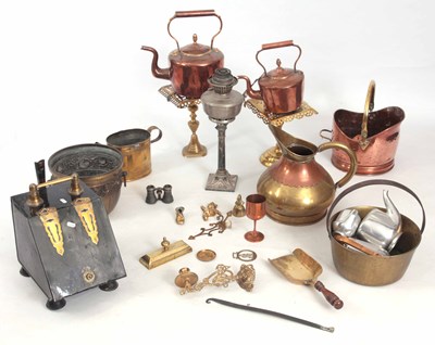 Lot 632 - A LARGE SELECTION OF COPPER, BRASS AND OTHER...