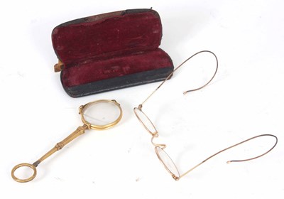 Lot 664 - A PAIR OF 19TH CENTURY LORNETTES AND A PAIR...