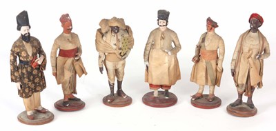 Lot 684 - A SET OF SIX 19th CENTURY NEAPOLITAN CRECHE...