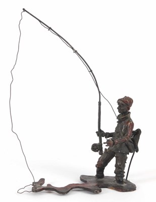 Lot 685 - An EARLY 20th CENTURY BRONZE FIGURE OF A MAN...