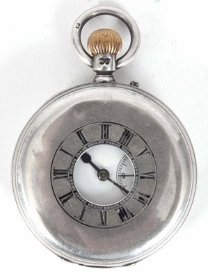 Lot 7 - J H LAKE A HALF HUNTER POCKET WATCH in a...