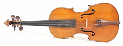 Lot 722 - AN ANTIQUE VIOLIN length of back 33.5cm