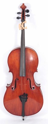 Lot 726 - AN ANTIQUE CELLO length of back 75.4cm