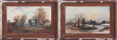 Lot 743 - A RICH, A PAIR OF LATE 19th CENTURY LANDSCAPES...