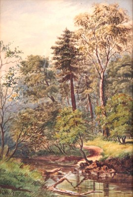 Lot 759 - ROBERT WOOD WATERCOLOUR signed and dated 1881,...