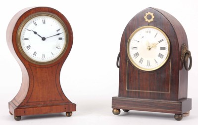 Lot 76 - TWO EARLY 20th CENTURY FRENCH MANTLE CLOCKS...