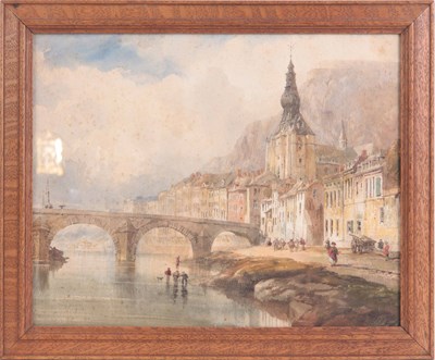 Lot 760 - A 19th CENTURY CONTINENTAL SCHOOL WATERCOLOUR...