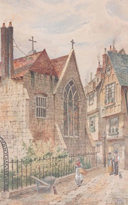 Lot 762 - A19th CENTURY WATERCOLOUR Cambridge street...