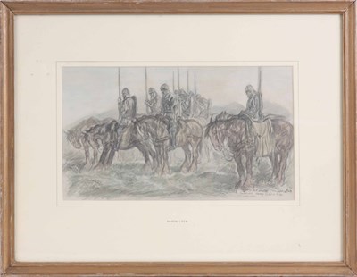 Lot 774 - ANTON LOCK 1893-1970 knights on horses...