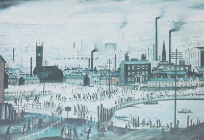 Lot 776 - L S LOWRY SIGNED LIMITED EDITION PRINT "AN...