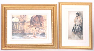 Lot 779 - TWO SIR WILLIAM RUSSELL FLINT PRINTS one "thee...