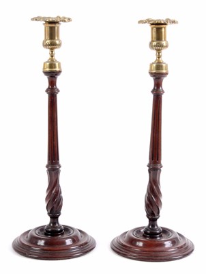 Lot 784 - A PAIR OF GEORGE III STYLE MAHOGANY...