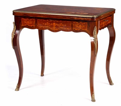 Lot 853 - A 19TH CENTURY STYLE FRENCH MARQUETRY INLAID...