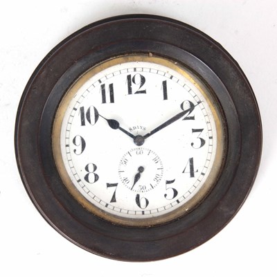 Lot 88 - AN EARLY 20th CENTURY BRASS CASED CAR CLOCK in...